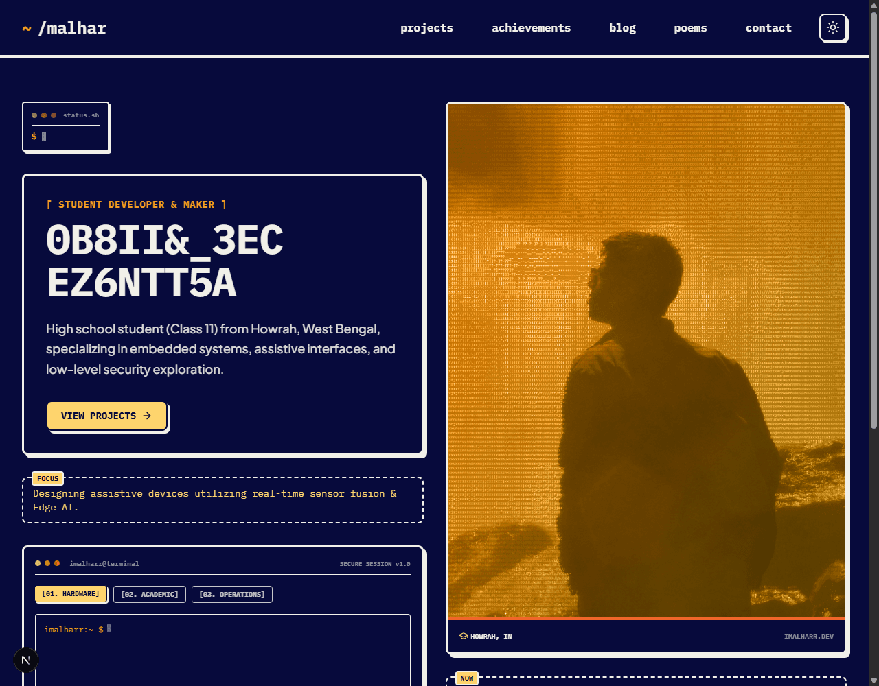 Meghmalhar's Web Portfolio screenshot 1